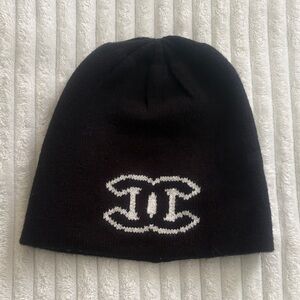Chanel Black Knit Beanie